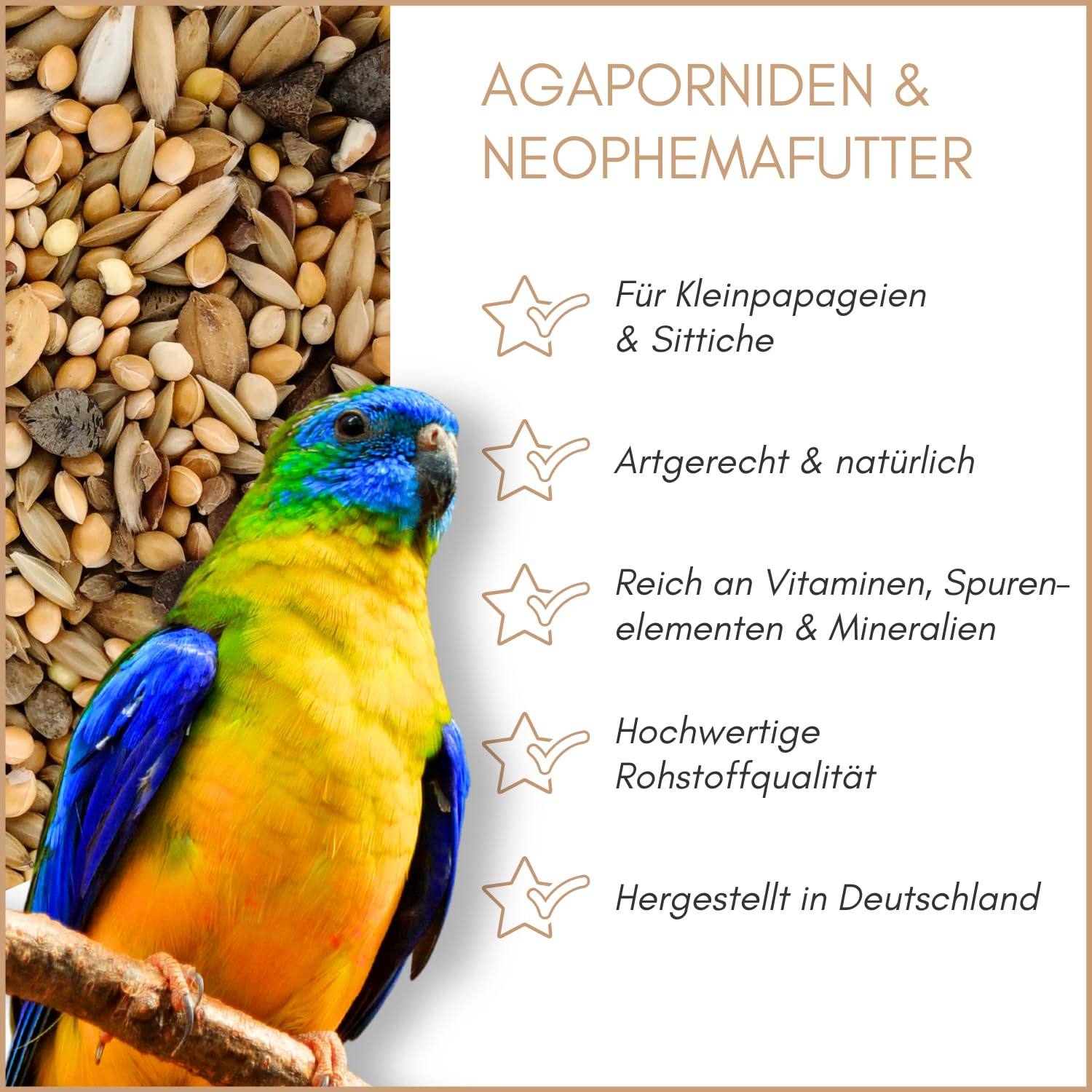 Supravit Agaporniden & Neophemafutter 25kg I abwechslungsreiche Mischung