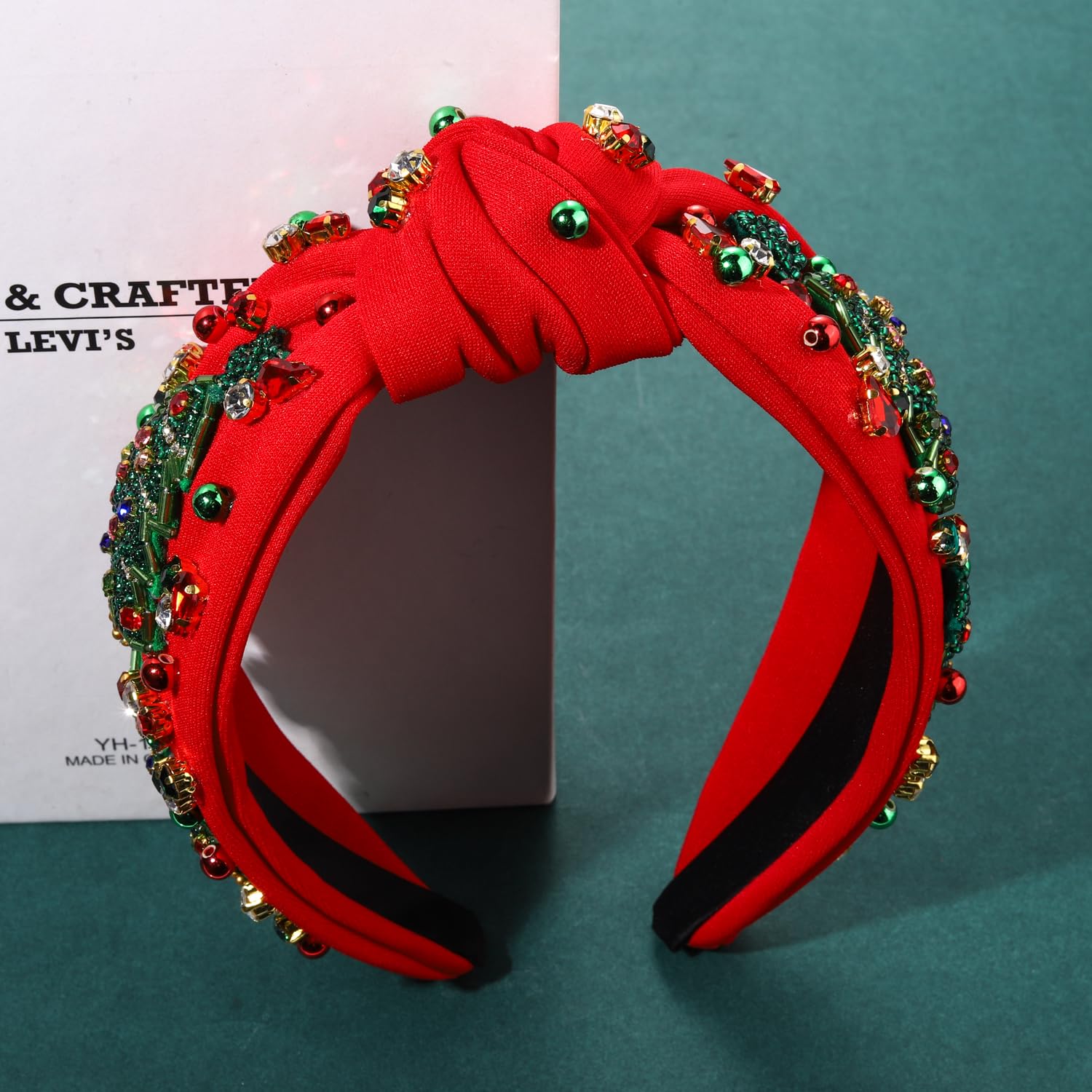 Women\'s Beaded Reindeer Snowflake Headband Christmas Holiday Hair Accessory Amazon.com : CEALXHENY Christmas Headband for Women Xmas  main image 3