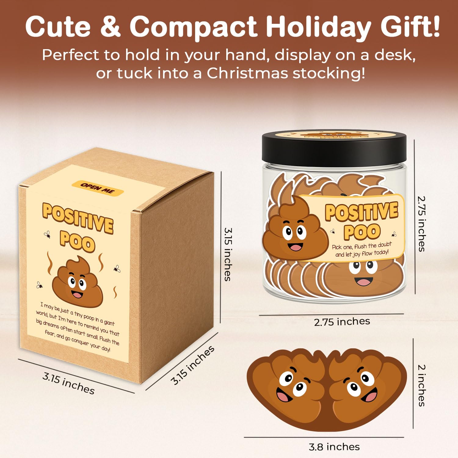 Snapklik.com : Set 60 Positive Poo Cards Jar, Affirmation Cards ...
