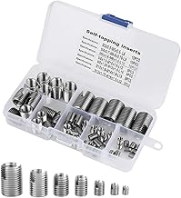 50Pcs Quick Thread Insert with Storage Case, M3 Self Tapping Thread Insert, Stainless Steel
