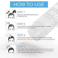 Vista 7 de Fibras de construcción del cabello para adelgazar el cabello con boquilla aplicadora en aerosol, naturales e indetectables, cabello más grueso al