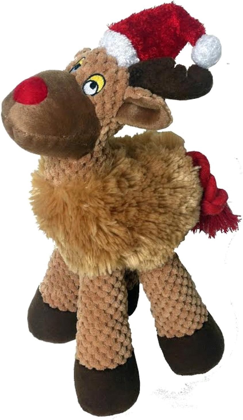 Petlou Christmas Dog Toy Long Legged Reindeer, 31 cm