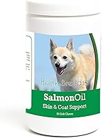 Vista 120 de Healthy Breeds Golden Retriever - Aceite de salmón masticable suave, 90