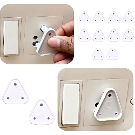 KidDough Electrical Socket Plug Covers - Pack of 12