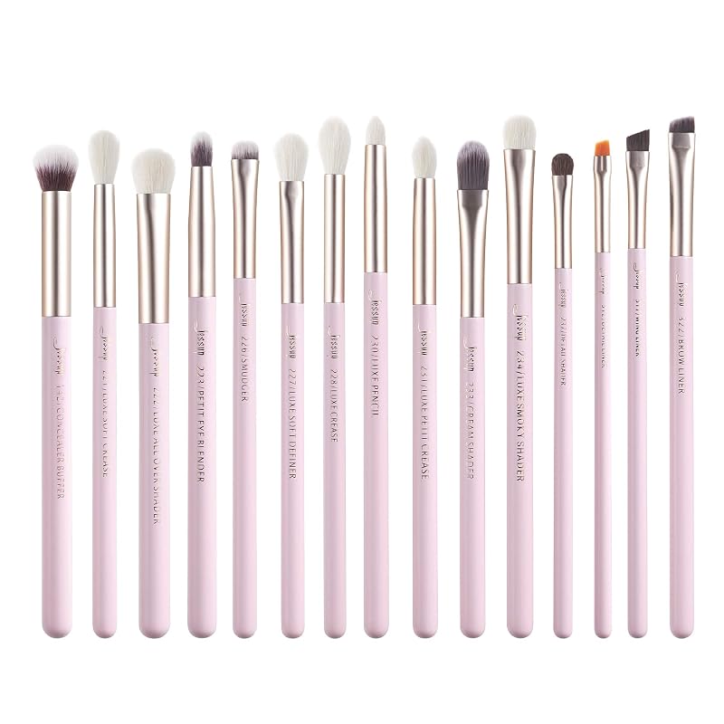 Kit de 15 Pincéis para Maquiagem dos Olhos Jessup T294, B-Blushing Bride