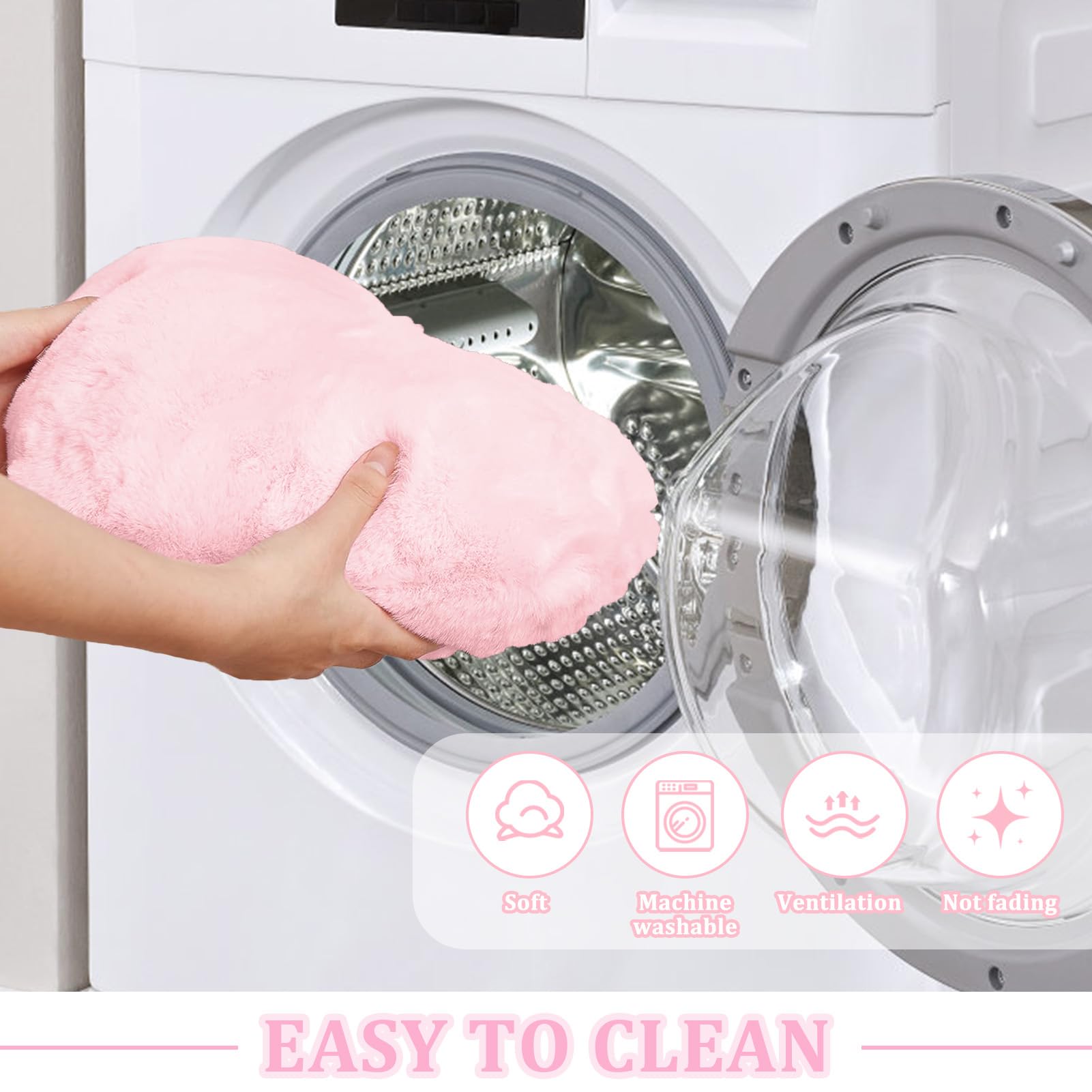 Cuscino A Cuore In Peluche 46x36 Cm - Morbido E Decorativo Per Divano O Letto - Foto 10