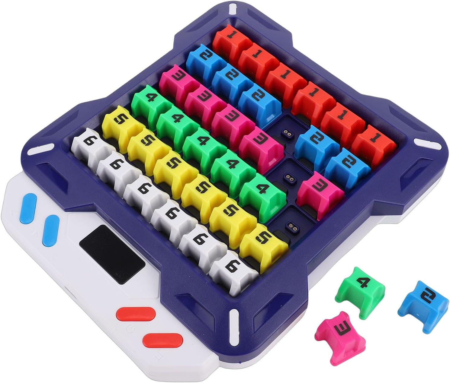 Focket Electronic Sudoku Puzzle Game, Colorful Light Effects 13500 Puzzles Portable Design, Multiple Play Modes with Teaching Mode for Kids Teens Adults