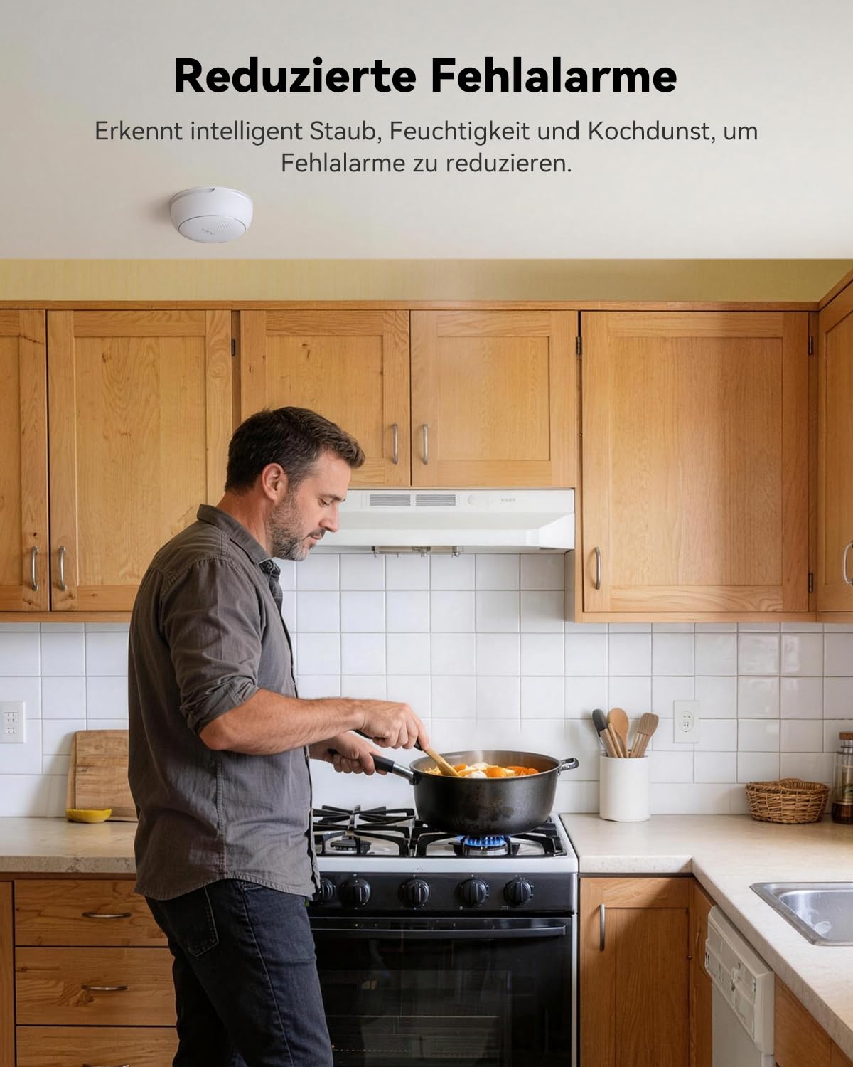 Imou Rauchwarnmelder, Rauchmelder 3Pack | Sofortige Mehrraum-Alarmierung (auch ohne WLAN), Brandmelder mit APP, Rauchwarnmelder Matter-kompatibel & Alexa-Steuerung