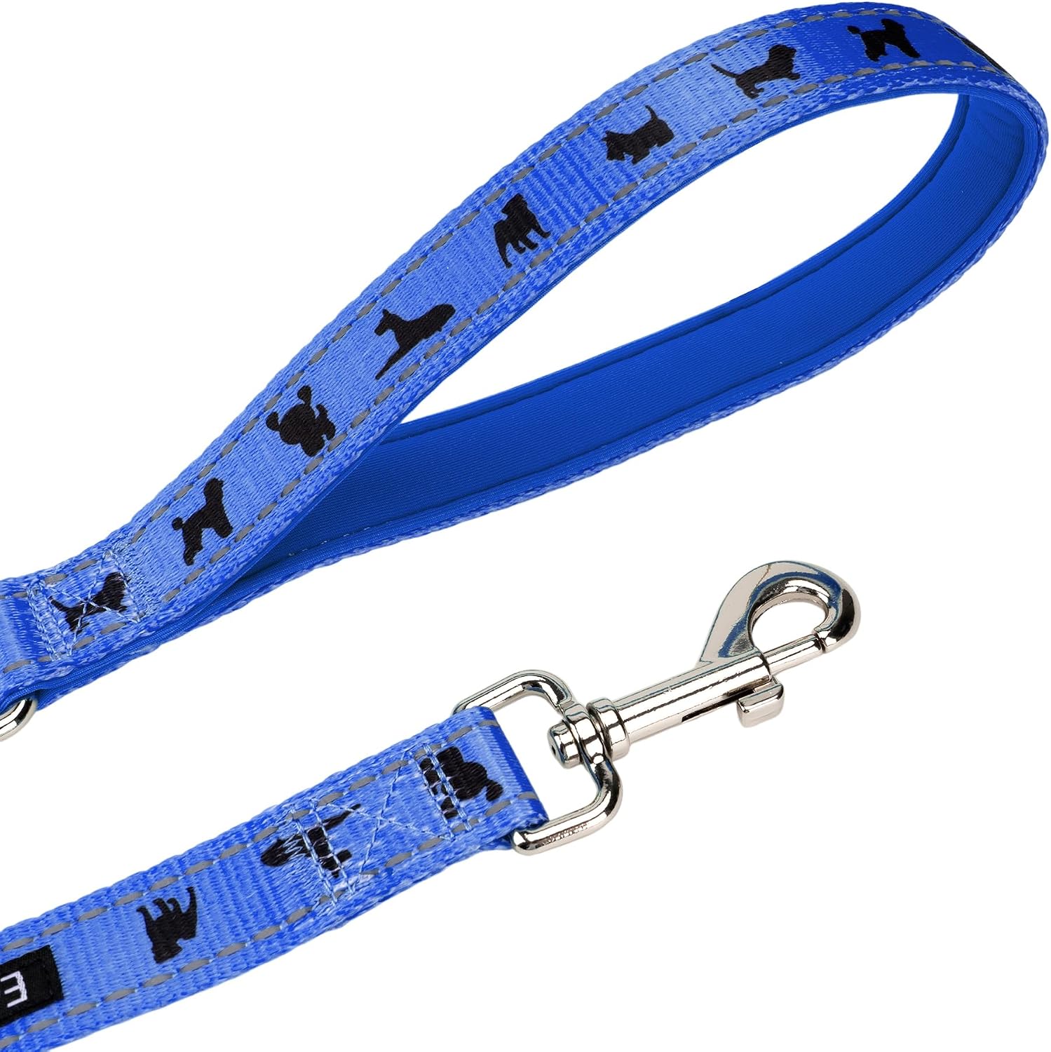 EcoBark Teacup Dog Leash, Soft & Reflective Toy Breed Leashes, Royal Blue image 3