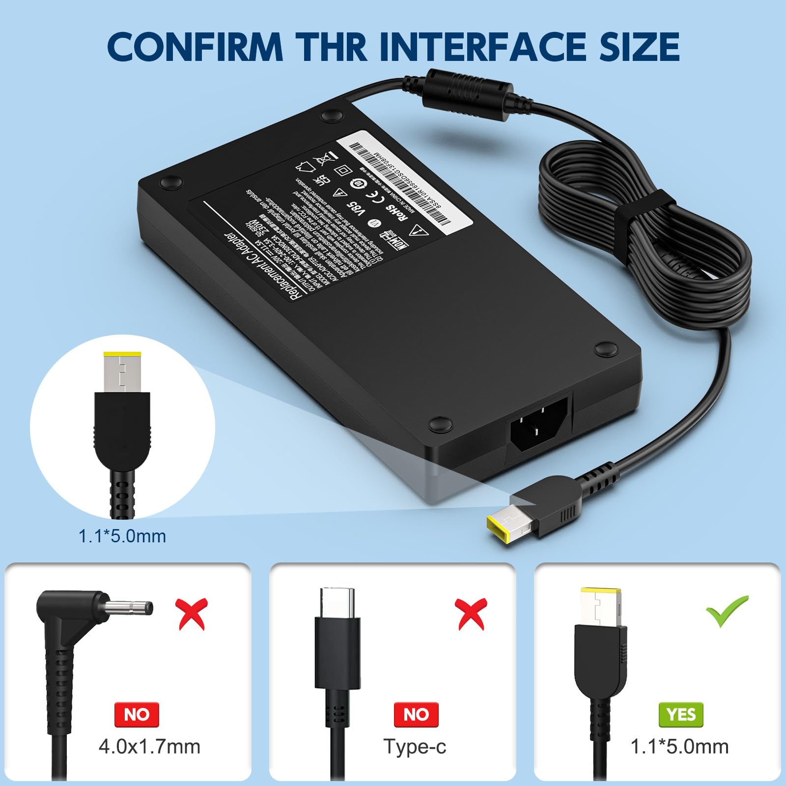 230W ładowarka do Lenovo Legion 5 7 5 Pro C7 S7 Y520 Y540 Y545 Y700 Y730 Y740 Y7000P Y900 Y910 Y920 ThinkPad P15 P17 P50 P53 P70 P71 P72 P73 Ładowarka do laptopa