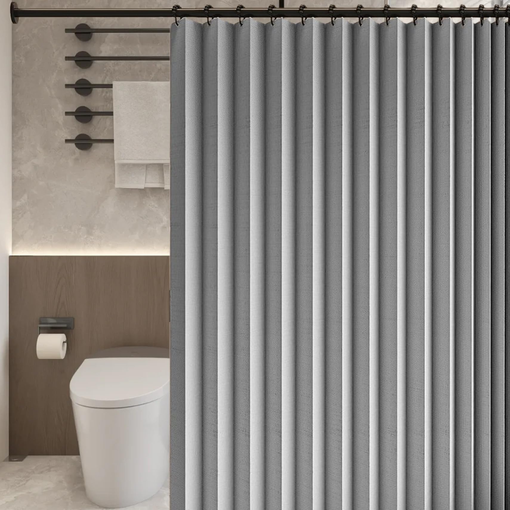 Rideau accordéon porte 220 x 170 séparateur pièce anti froid pliant