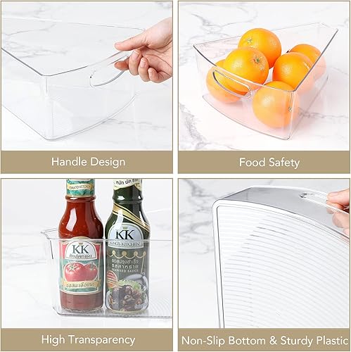 Miniatura 5 de URALFA Lazy Susan - Contenedores organizadores, organizador de gabinete de esquina, contenedores de almacenamiento de armario de cocina