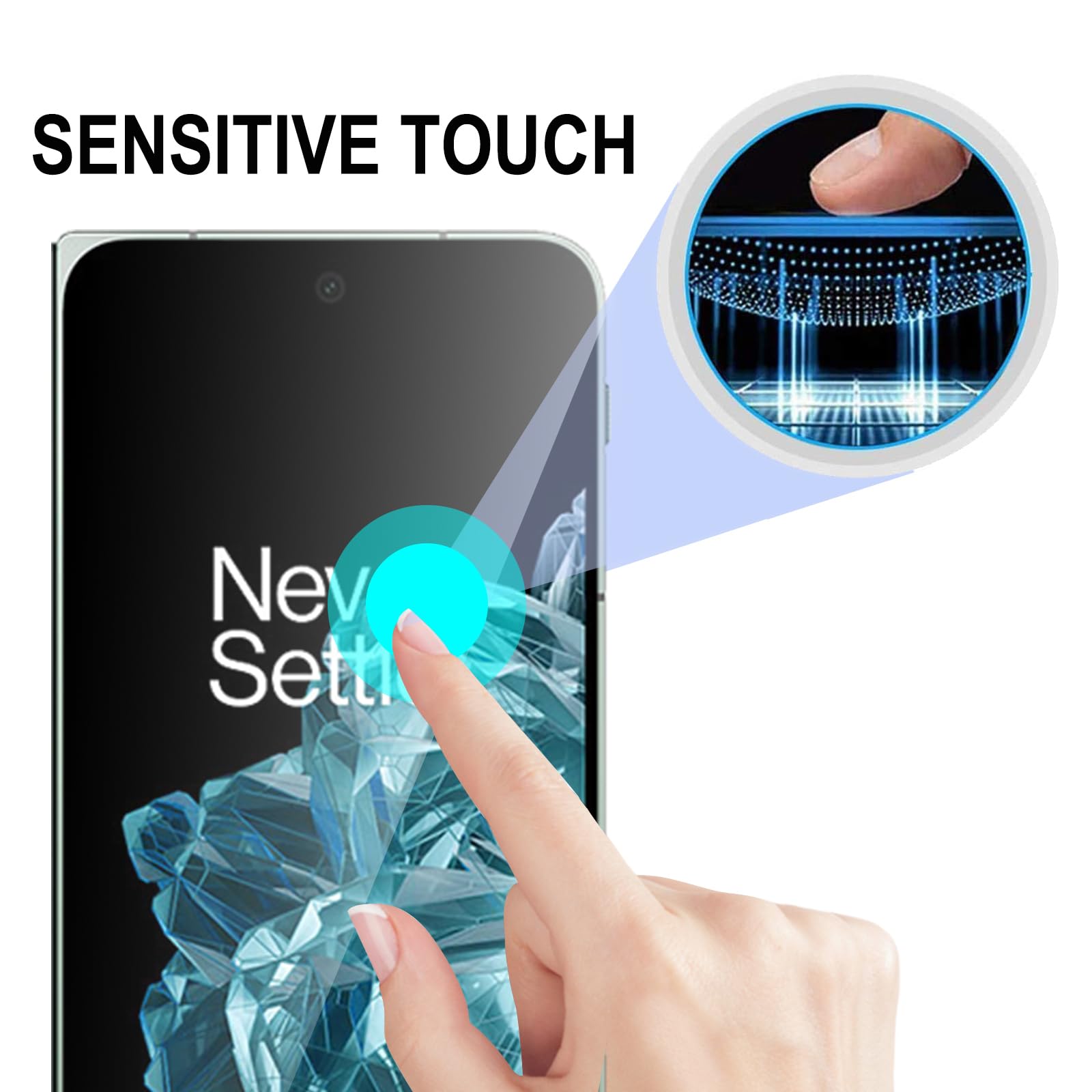 KZIOACSH Back Screen Protector for OnePlus Open 2 Pack Flexible TPU Full Coverage 3D Curved Edge Elastic Screen Protector Film Transparent Self-Healing Cover Film Scratch Resistant Protective Film - Image 3
