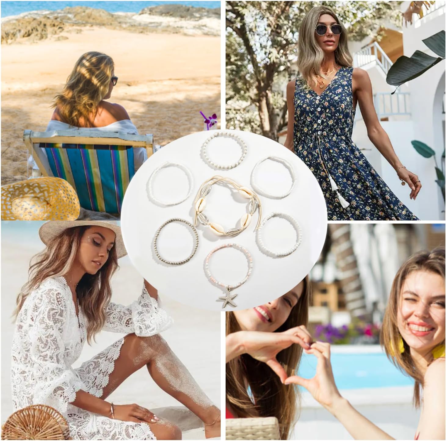 Shell Bracelet for Women Beach Accessories Starfish Bracelet Seashell Charm Summer Bracelets for Women Summer Jewelry - Image 3