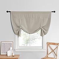 Vista 94 de NICETOWN Cortina Opaca para Ventana de Baño - Cortinas Enrollables de Privacidad con Aislamiento Térmico para Puerta de Vidrio/Ventana de Cocina