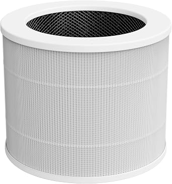 Small Air Purifier Replacement Filter with High-Efficiency 3-Stage Filtration System, FETIONS True Filter Replacement, White, 1 Pack
