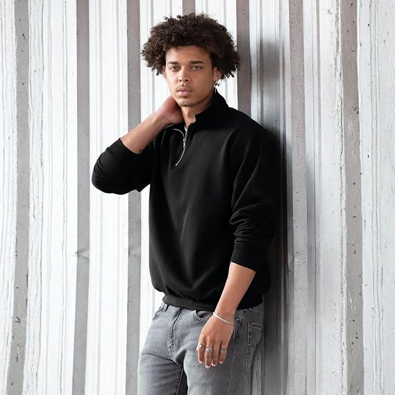 Custom Embroidered Quarter Zip, Personalized 1/4-Zip, Monogram Sweatshirt, Customized Business Logo, Custom Pullover