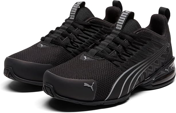 PUMA Kids Girls Voltaic Evo Fade Running Sneakers Shoes - Black