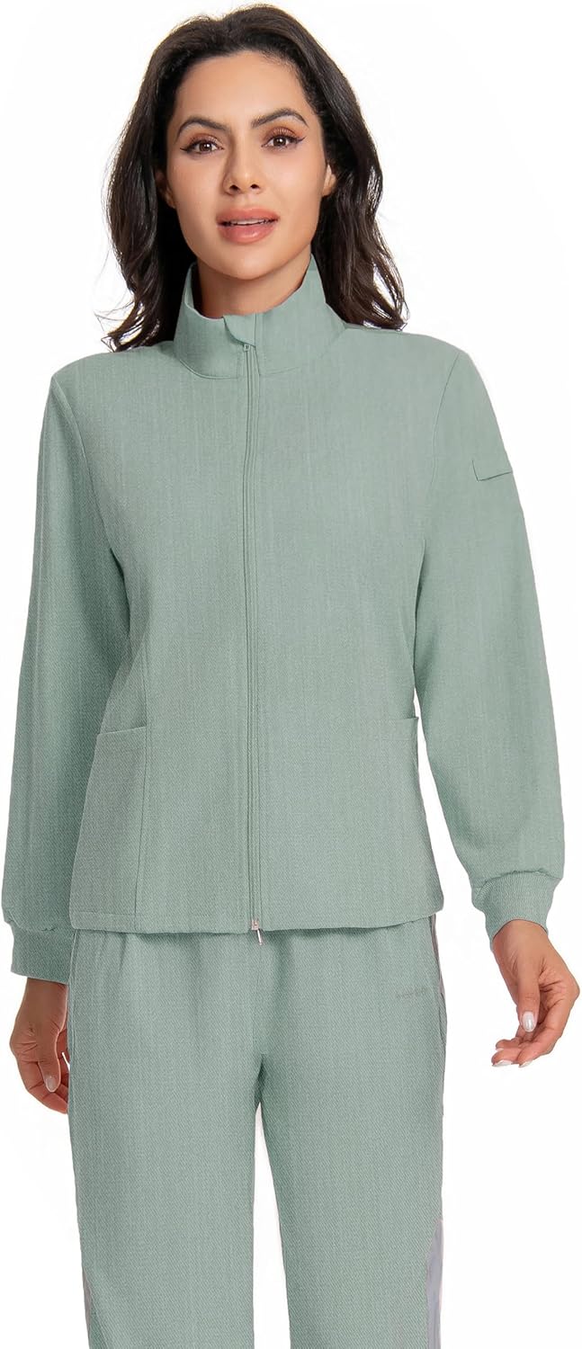 Mastectomy Zip Coat Jacket with Drain 4 Pockets After Post Breast Surgery Lightweight Tops - Image 3