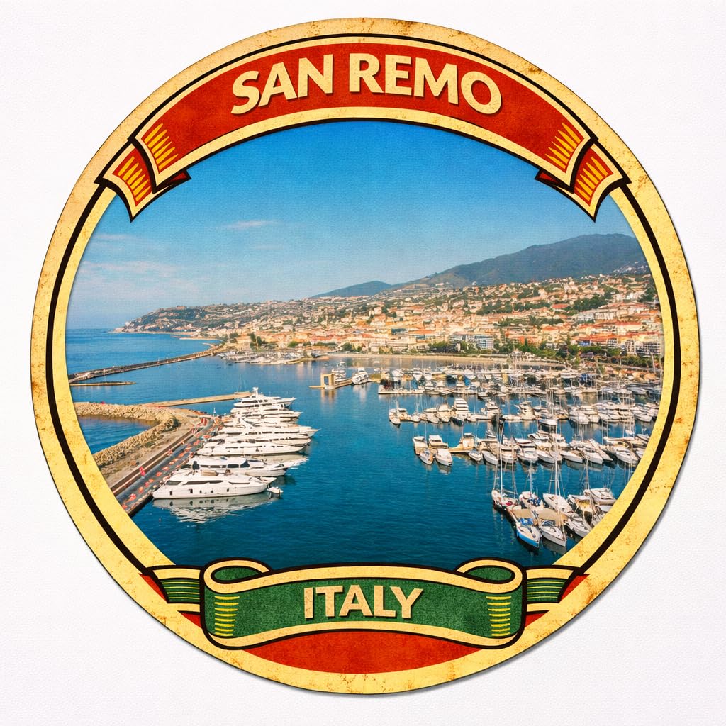 San Remo Italy Decorative Souvenir Fridge Magnet A0045