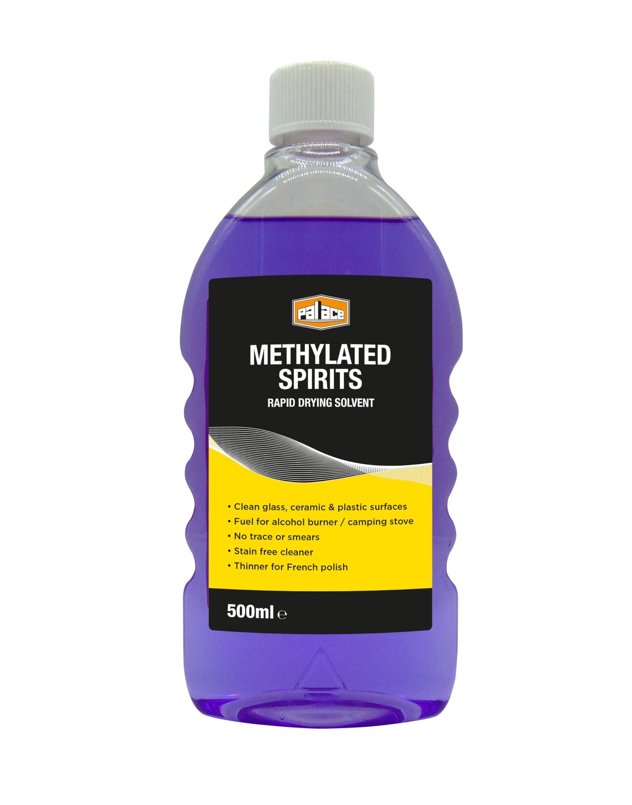Palace Langlow Methylated Spirits 500Ml – High Strength Cleaning & Degreasing Solvent For Glass, Plastics & Tools – Fast Evaporating, Residue Free