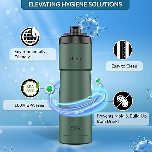 Vista 10 de Botellas de agua para bicicleta, botella de agua aislada para bicicleta, boquilla fácil de limpiar, fácil de apretar, botella de agua para ciclismo