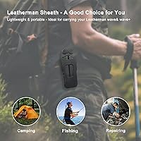 Vista 6 de iGuerburn Funda de rotación de 360° para LEATHERMAN Wave & Wave Plus +, soporte para estuche Wave Plus, funda con clip de cinturón Leatherman