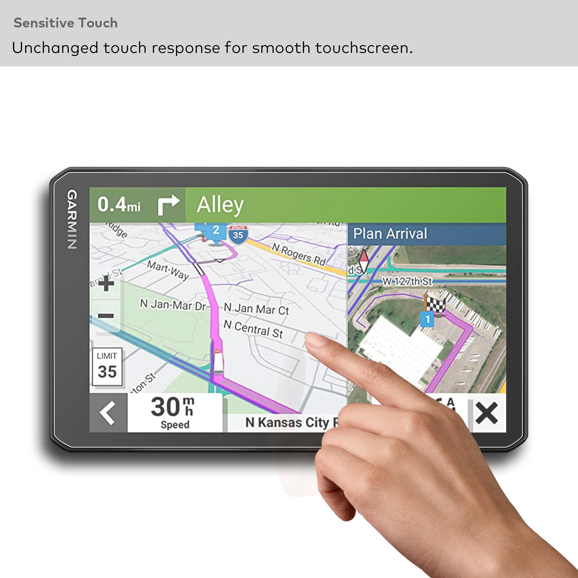 BROTECT Screen Protection Film 2-Pack Compatible With Garmin Dezl - View #11