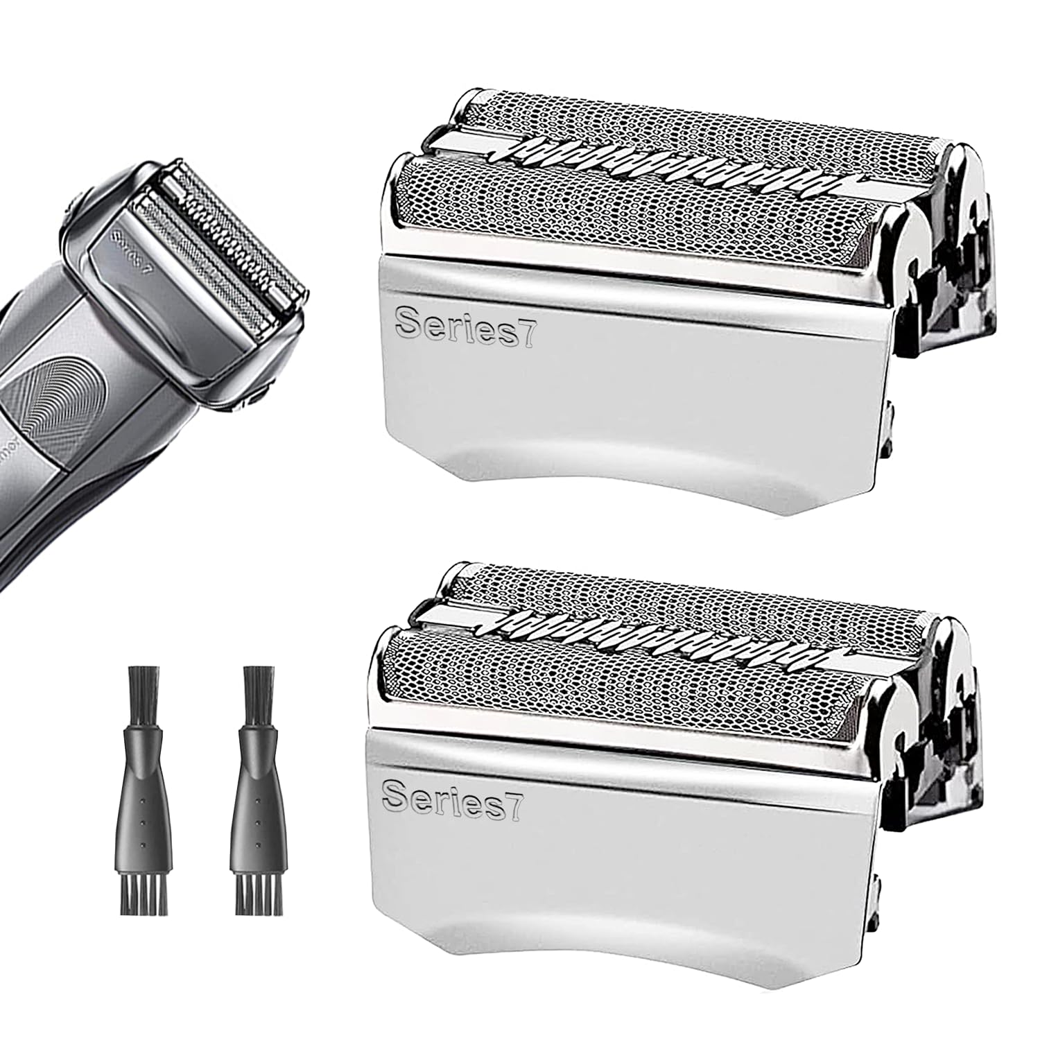 2Packs Series 7 70S Electric Replacement Shaver Head Accessories Electric Shaver Blade Compatible with Braun Series 7 Foil Shaver Replacement Heads 70s 790CC, 720, 750CC, 760CC,9565 Foil Shave 70S 2PACKS