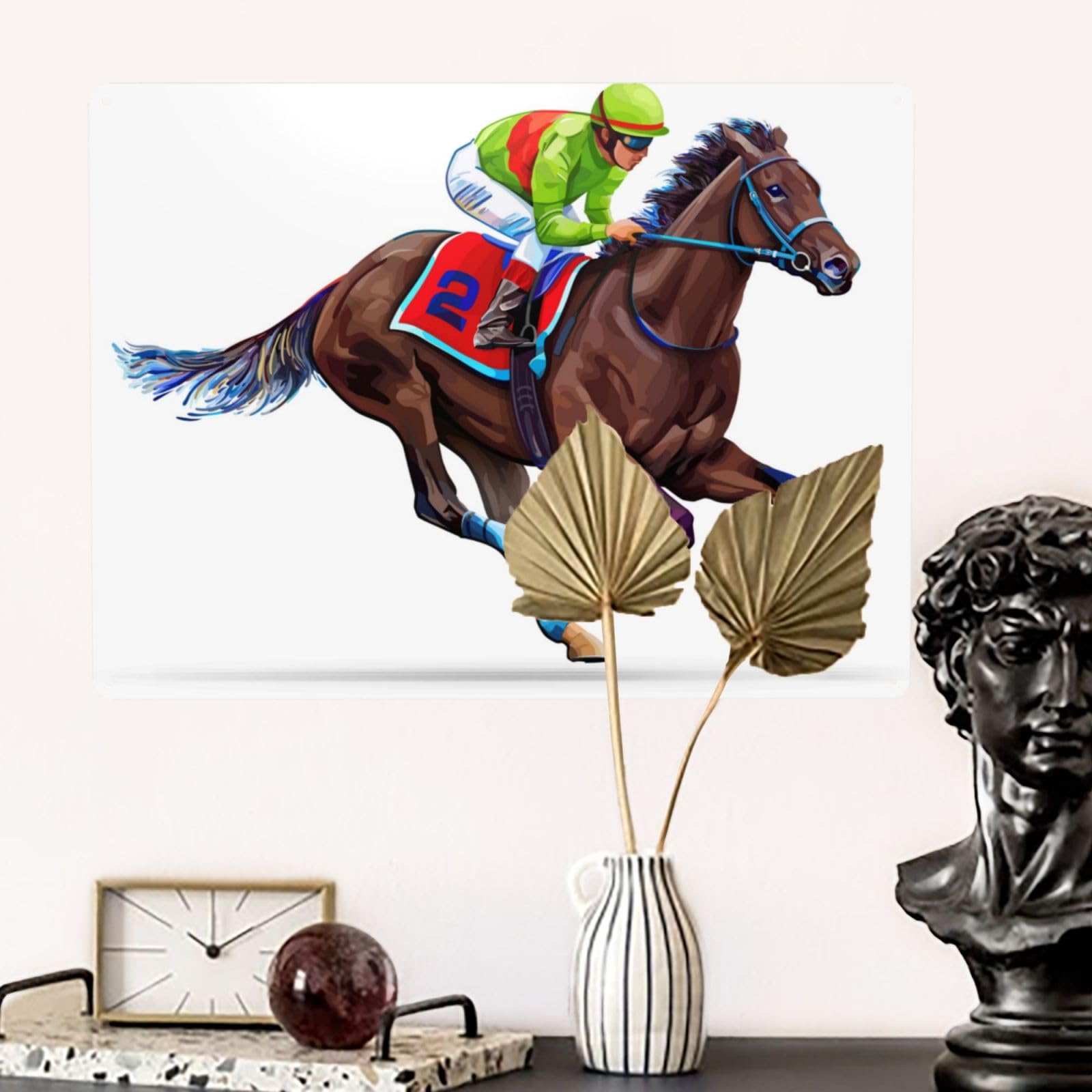 アンティーク　メタル　サイン　プレート　看板　競馬　馬　ブリキ　アメリカ　レア Amazon.co.jp: うま 馬柄 馬術 競馬 ブリキ看板 メタルプレート