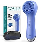 COSLUS Face Scrubber Facial Cleansing Brush: 2 in 1 Spin and Vibration Patented Tech, Silicone Electric Exfoliator Scrubber with Automatic Foaming, Waterproof Face Cleanser Brush for Men and Women