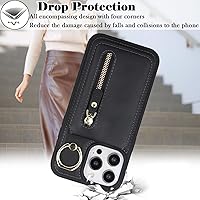 Vista 73 de Havaya Funda para iPhone 13 Pro Max y iPhone 12 Pro Max, cartera compatible con magsaf 2 en 1, desmontable magnética con tarjetero y ranura trasera
