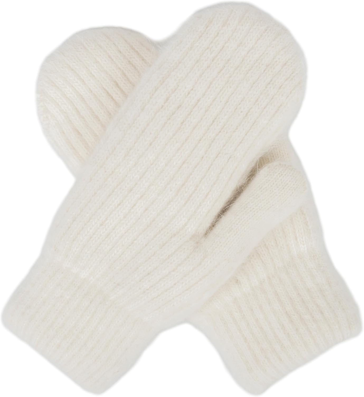 Winter Warm Knitted Mittens for Women - Cold Weather Stretch Thick Faux Fleece Gloves - Image 6