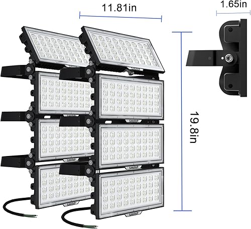 Miniatura 4 de Luces de estadio de 800W, 400W* 2Pack LED Arena Light
