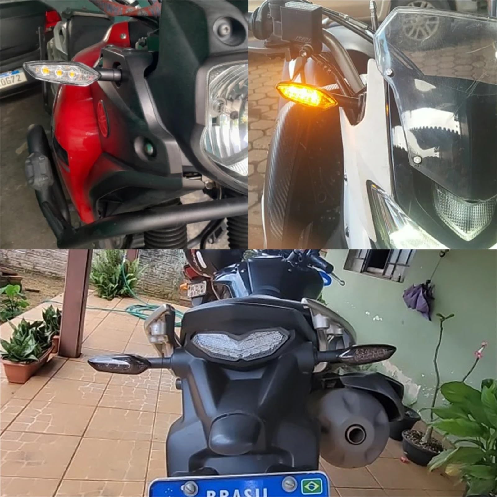 Kierunkowskaz LED motocyklowy kierunkowskaz lampa pasuje do YAMAHA MT07 MT09 MT-07 MT-09 TRACER FZ-09 akcesoria(4pcs Clear)