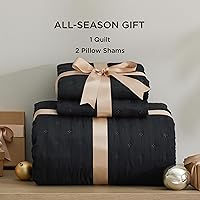 Vista 6 de Bedsure - Juego de colcha tamaño Queen/matrimonial, ultrasónico suave, diseño de trébol, colcha ligera para todas las estaciones