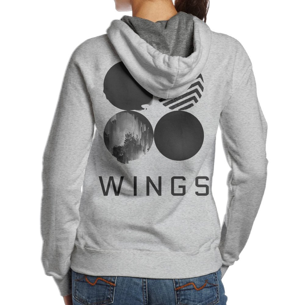 Ok1iknow Womens BTS Wings Hooded Sweatshirt