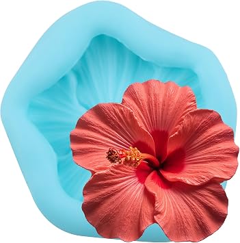 Hibiscus Flower Silicone Molds Flower Fondant Chocolate Mold