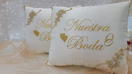 Miniatura 2 de A&C Quinceañeras and More Wedding accessories Pillow set, Wedding Album Wedding Guest book Wedding Pillow Cojines de boda Our Wedding Pillows 2099