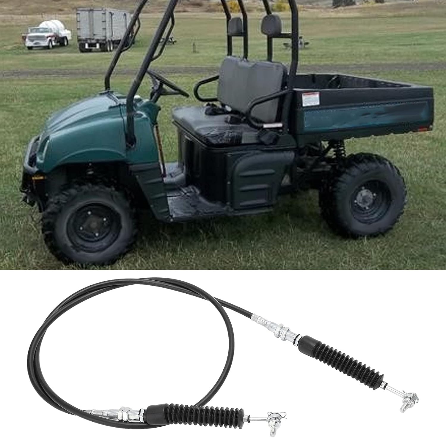 Gear Selector Shift Cable Replacement Heavy Duty 10/11 Series 7081005 for Polaris 500 4X4 2004 Black