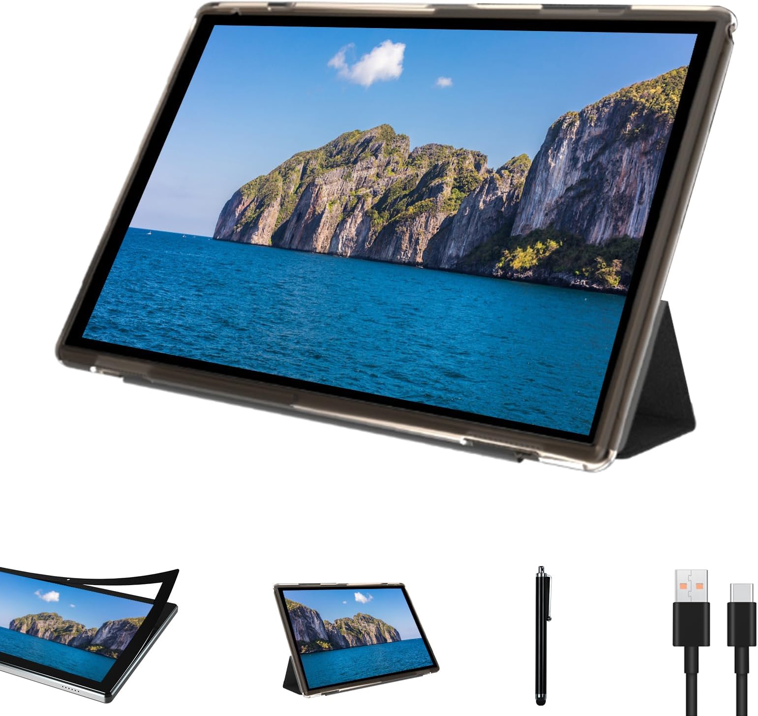 10 inch android tablet with stylus case android 14 tablets 6GB RAM 32GB ROM support 1TB expansion 6000mAh battery 10.1 inch IPS HD touch screen 2MP+8MP camera