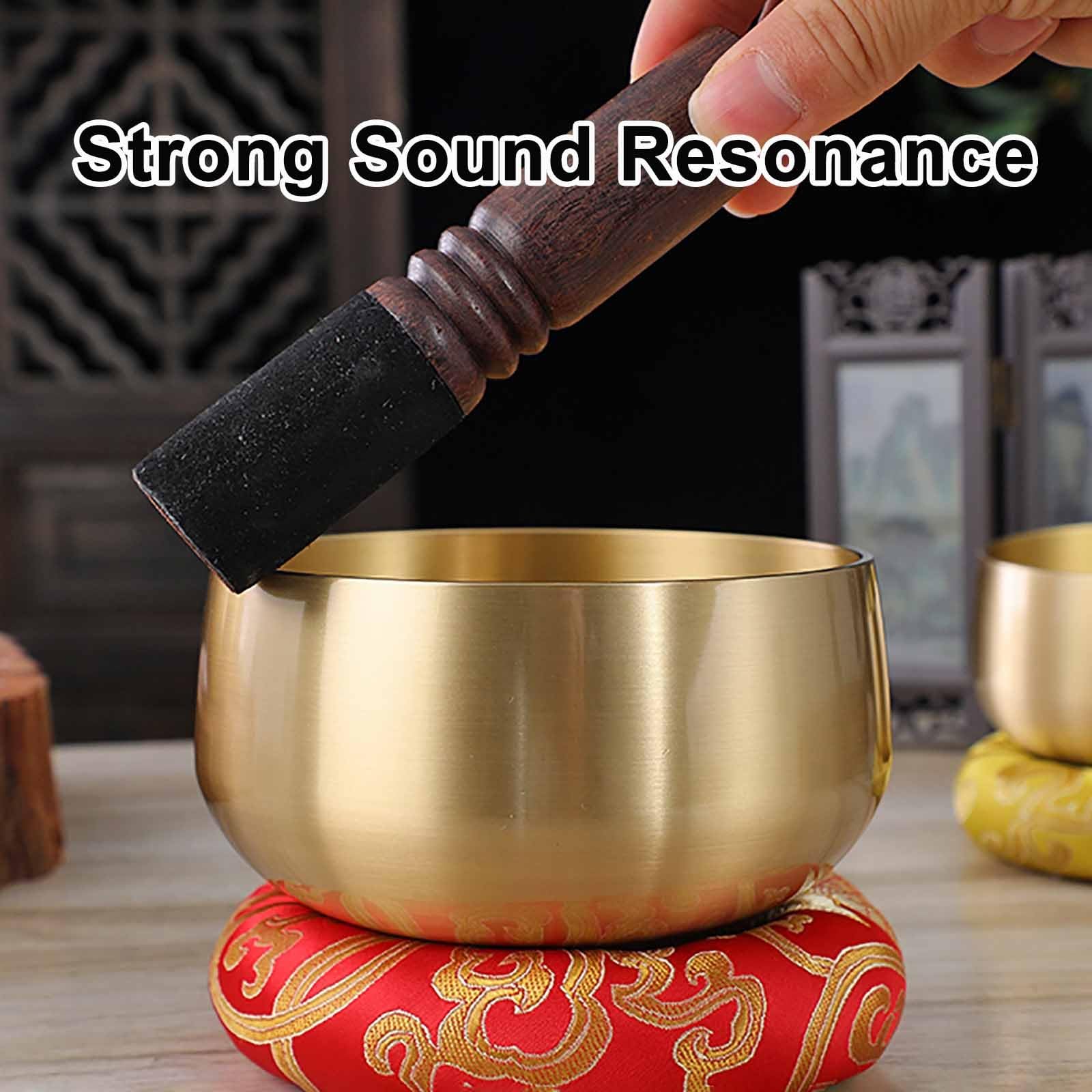 Ensemble de bols chantants tibétains pour la méditation, bol sonore de guérison des chakras avec bâton taraud, décoration spirituelle pour la méditation et le yoga