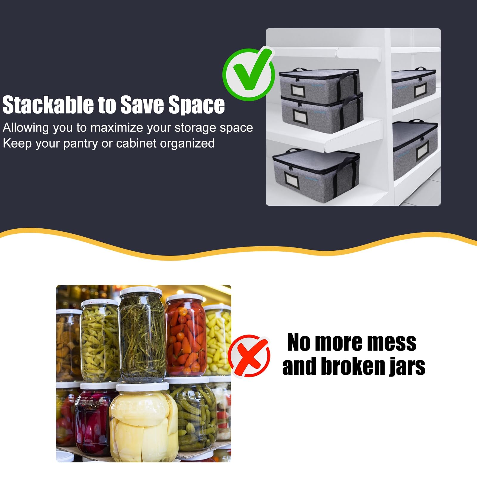 Amazon.com: Yamahiko 16 oz Mason Jar Storage Organizer, Canning