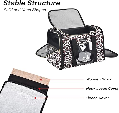 Miniatura 62 de Petmolico Transportador para gatos Bolsa para mascotas de lados suaves para gatos pequeños y medianos, cachorros, 16 libras, transportador de viaje