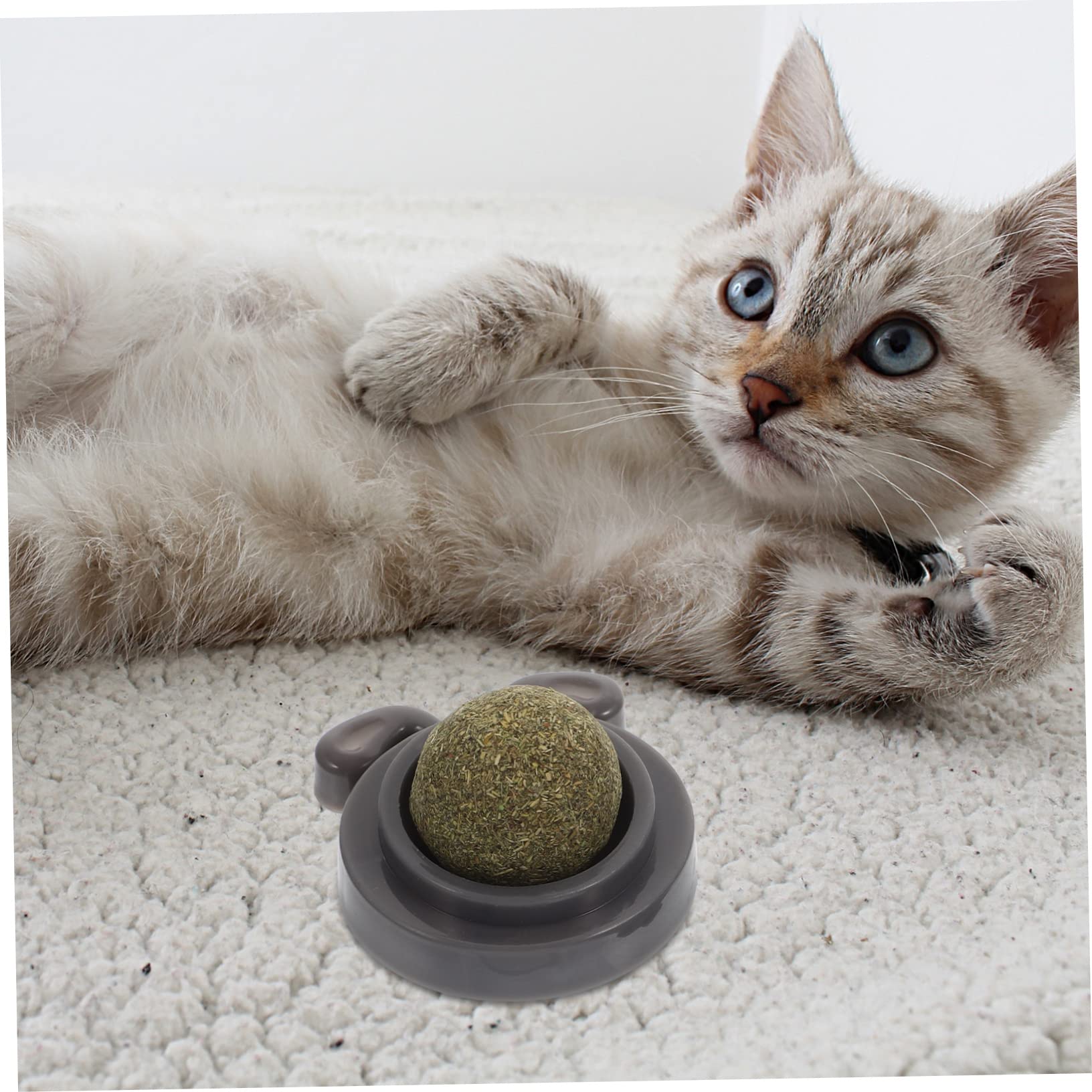 Supvox 12stücke Katzenminze Lick Ball Multifunktionales Spielzeug Zur Zahnpflege Für Katzen Rotierender Interaktiver Kauspielzeug Für Drinnen Gesundheit Und Spielspaß
