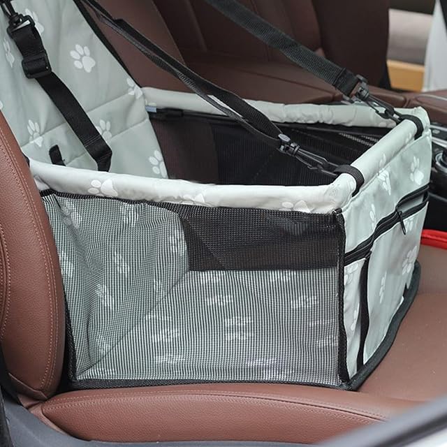 Foto 6 de 7 de WIYETY Asiento de coche para perros extra estable: 40 x 32 x 22 cm, resistente al agua, transpirable