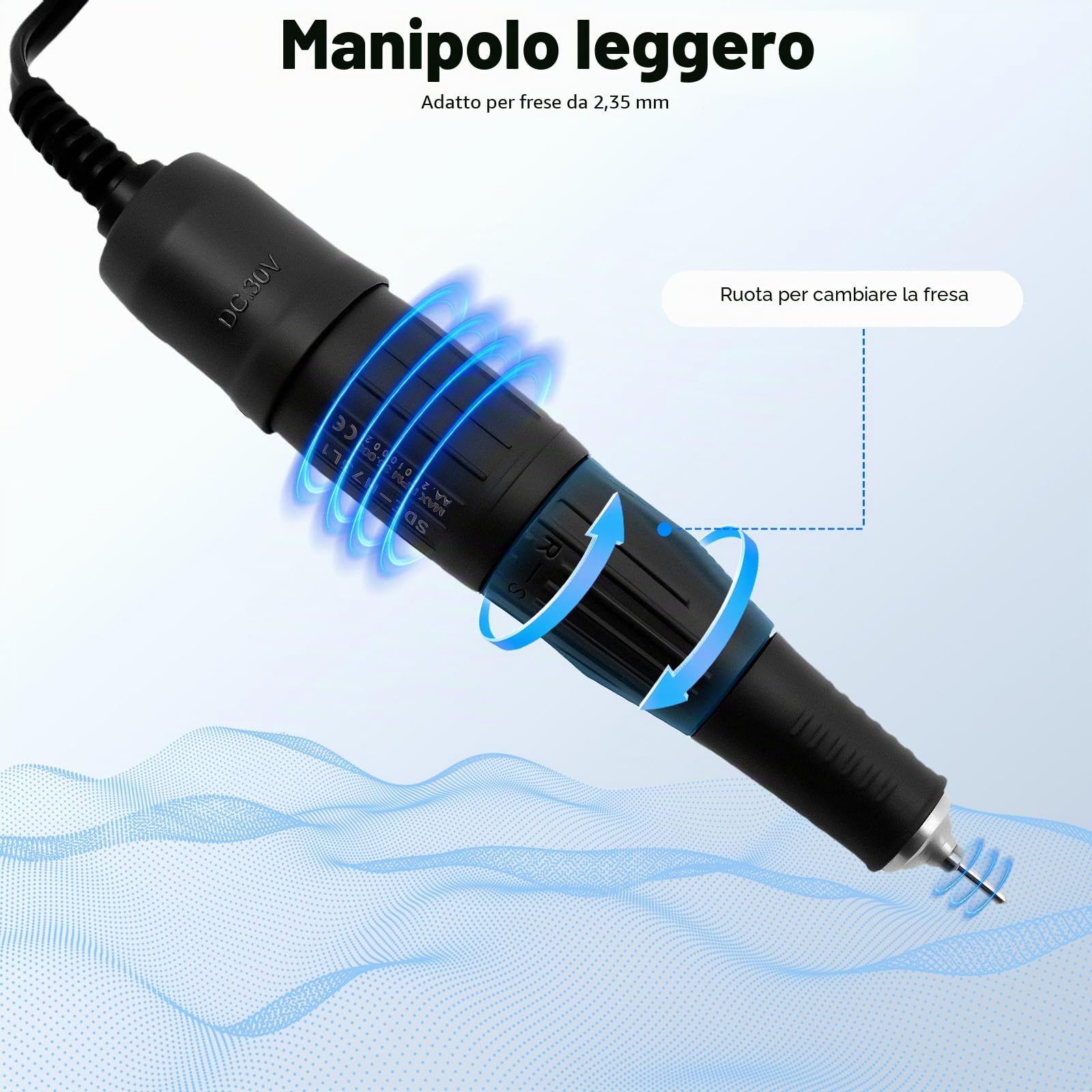 N3A Manipolo Attrezzature da laboratorio, Microelettromotore, Micromotore da laboratorio, Microelettromotore con angolo di manipolazione per la tecnologia dentale