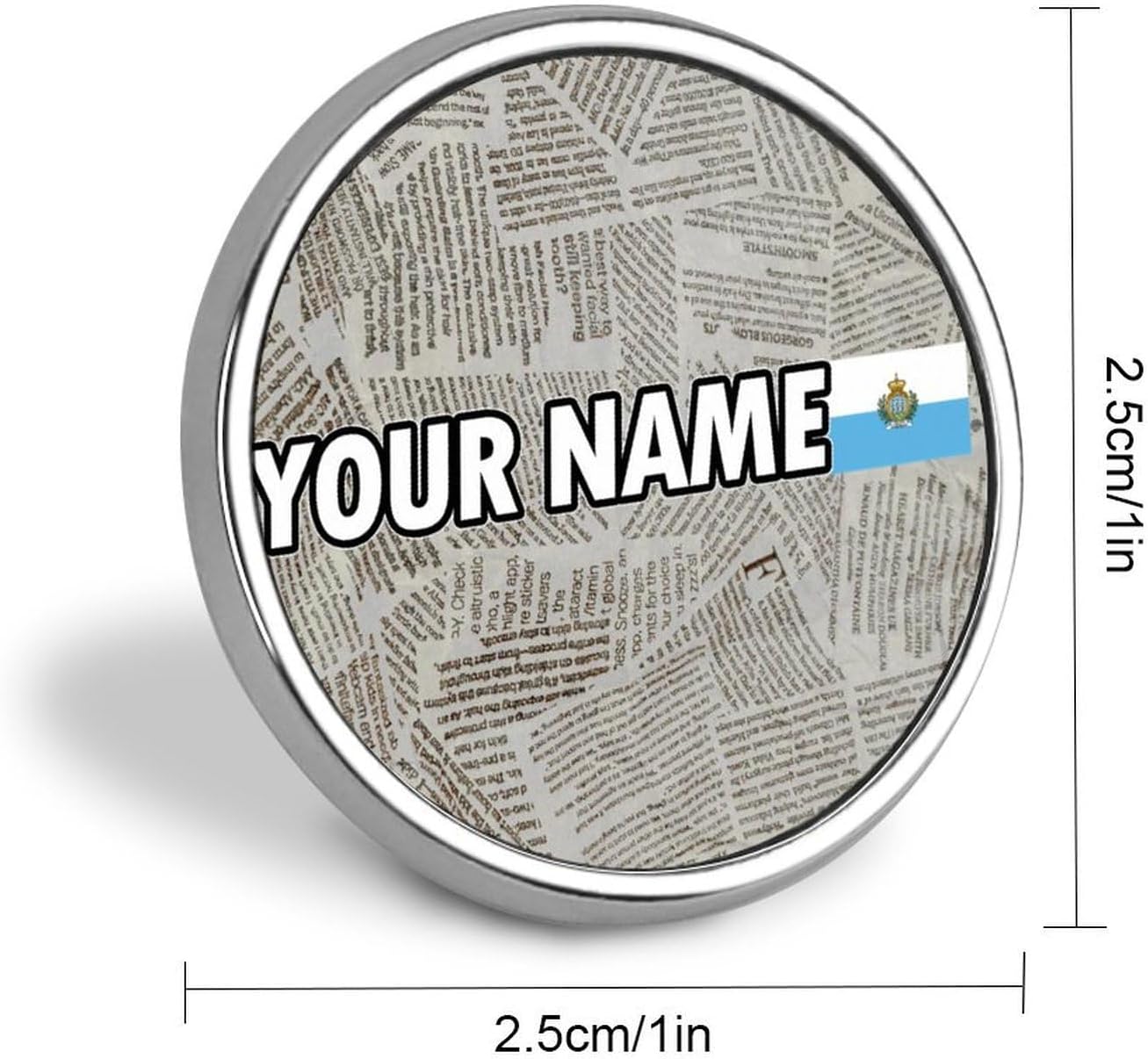 Personalized Name San Marino Flag Enamel Pins Sets Memorial National Day National Pride Pins For Backpacks Patriotic Decorations Backpack Pins Custom Buttons Classic Pins For Women Backpacks