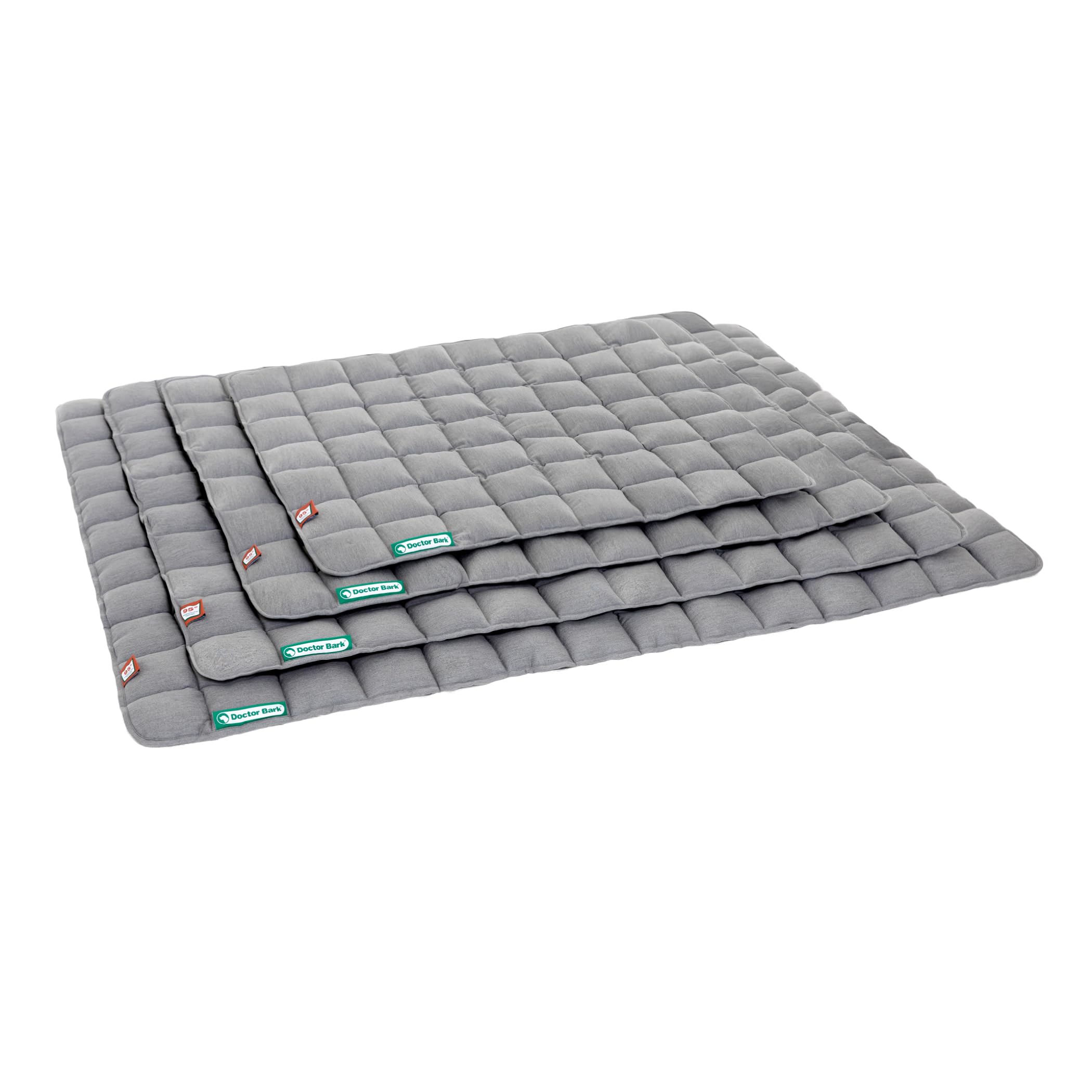 Doctor Bark Manta, Perros Grandes/hundematte, Gris Claro, para alérgicos, antiarañazos, Transpirable, Estable, Resistente, Apto para Lavadora y Secadora. - Lavable a 95 °C - Tamaño a Elegir