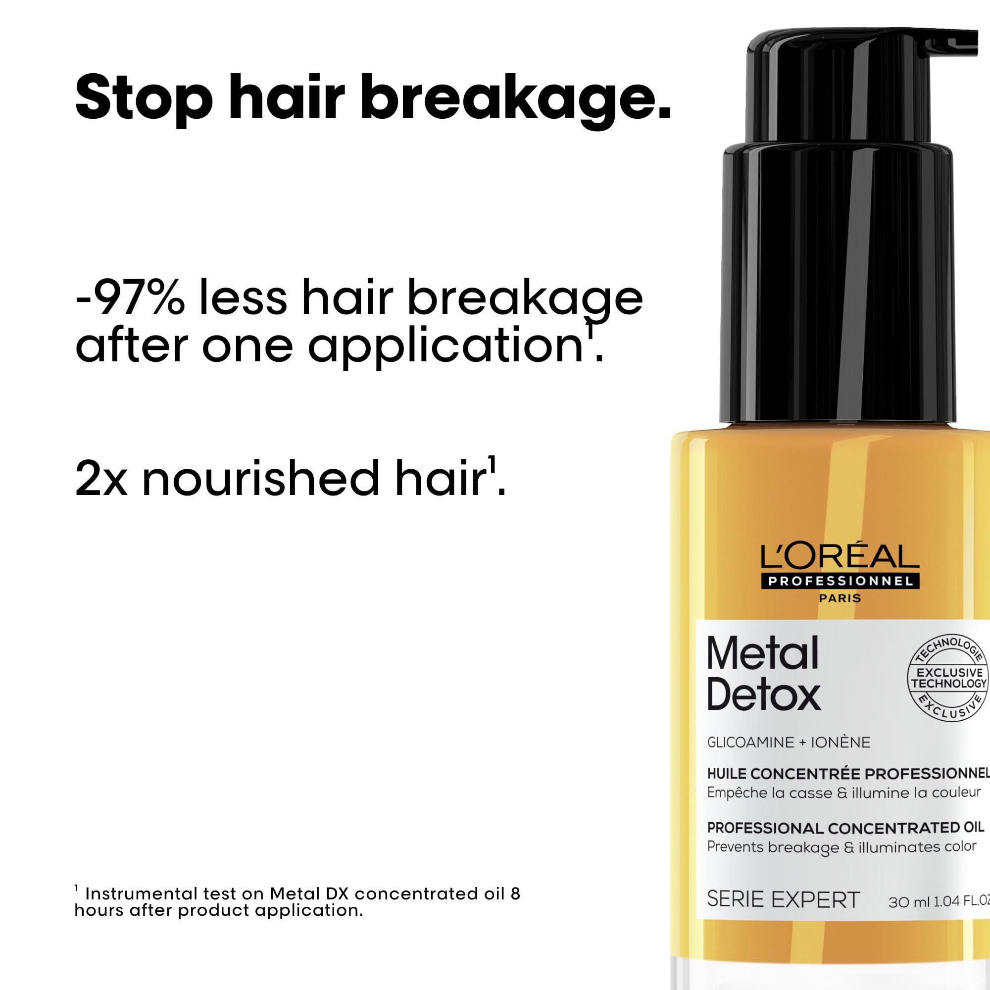Image secondaire de L'Oréal Professionnel Huile Metal DX - Brillance et Protection Anti-Frisottis 30 ml